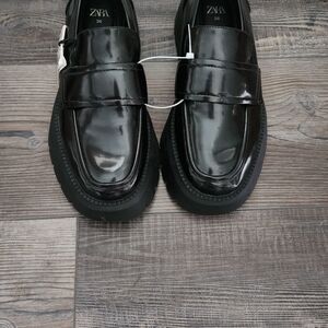 Zara Black Loafers